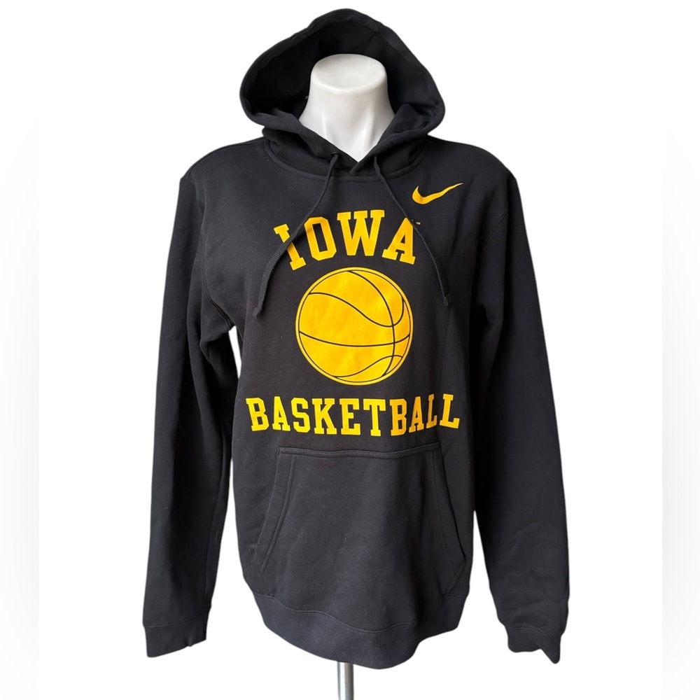 NWT, Men’s Nike University of lowa Hawkeyes Basketball Club Fleece Hoodie, Sz M - Picture 3 of 12